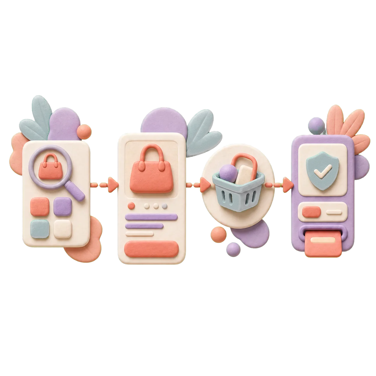 3D ecommerce discovery, basket and checkout journey