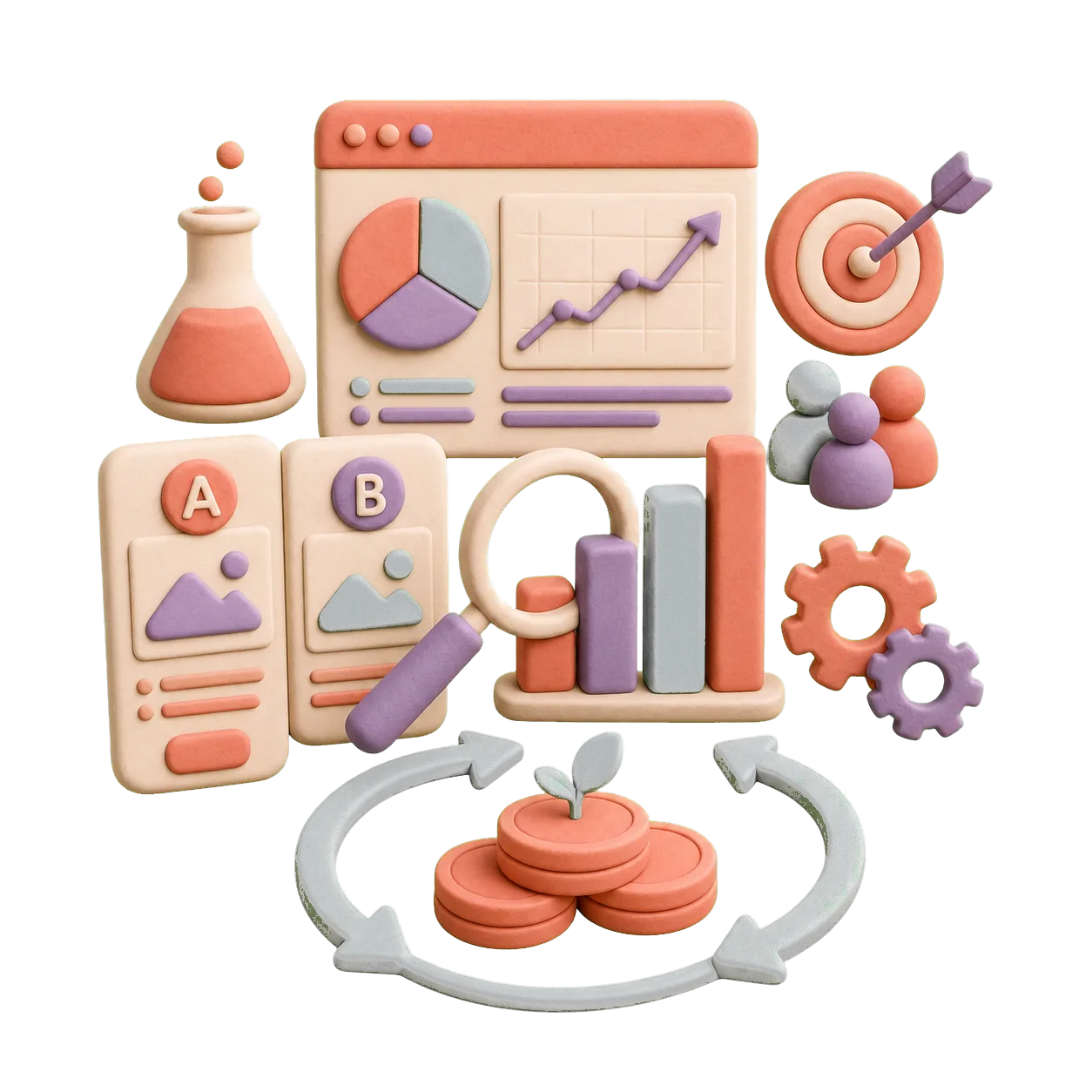 3D marketing experiments and compounding performance loop