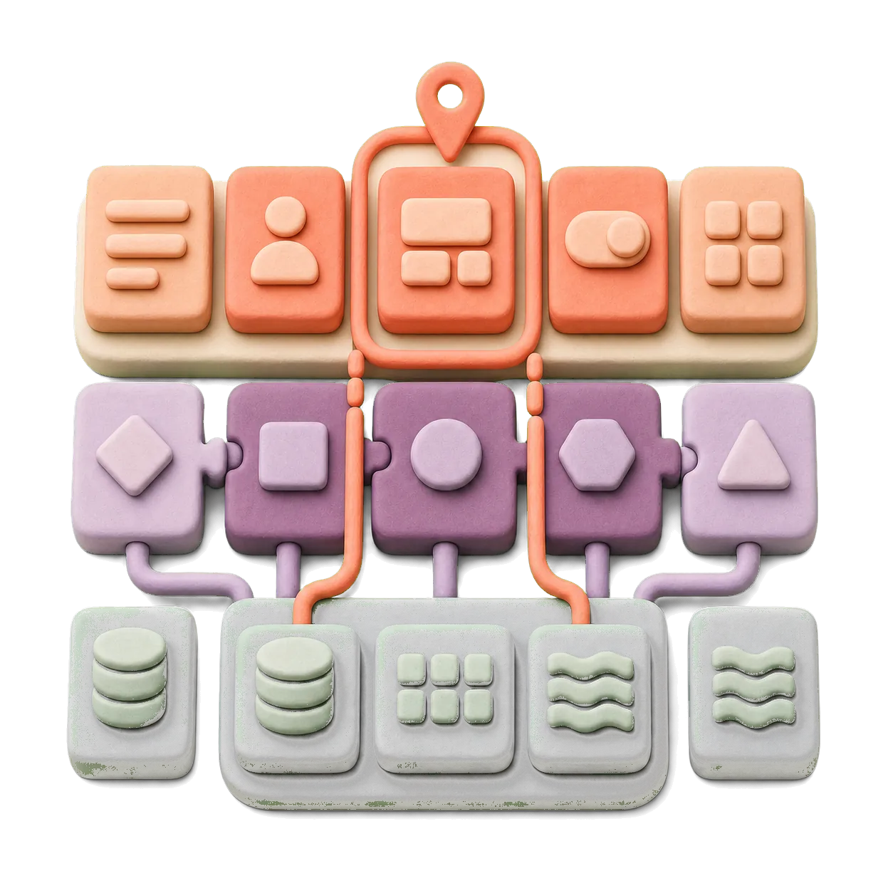 3D modular software architecture and first-release boundary