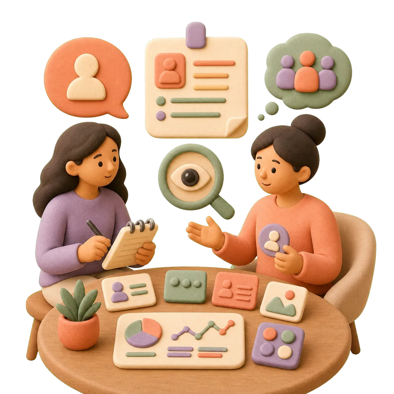 3D contextual user research and observation scene